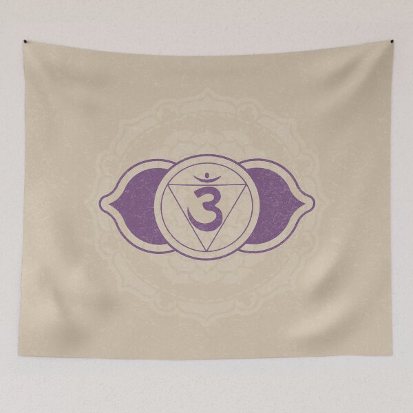 Item preview, Third Eye Chakra Mandala - Dove + Plum designed and sold by Irene Estelle.
