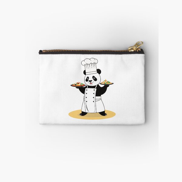 Item preview, Panda chef presenting food designed and sold by twisted-dot.