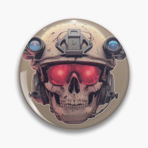 Item preview, SHTF Gettin Ready Preppers Essential Survival Skull Soldier Night Vision designed and sold by GregInJapanShop.