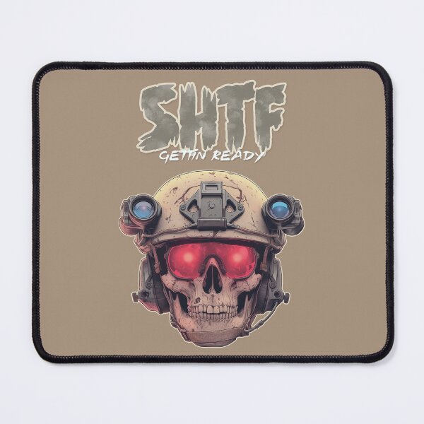 Item preview, SHTF Gettin Ready Preppers Essential Survival Skull Soldier Night Vision designed and sold by GregInJapanShop.