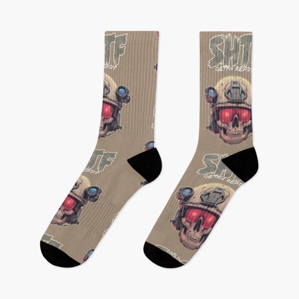 Item preview, SHTF Gettin Ready Preppers Essential Survival Skull Soldier Night Vision designed and sold by GregInJapanShop.