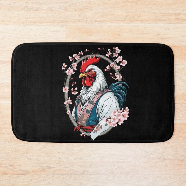 Item preview, Samurai image rooster vintage martial arts aesthetic designed and sold by LuminOrb.