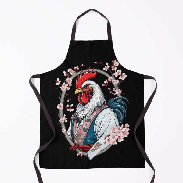 Item preview, Samurai image rooster vintage martial arts aesthetic designed and sold by LuminOrb.