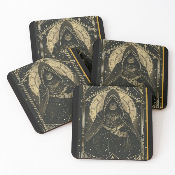 Item preview, The 20th Dungeon Master Tarot Card - Monochrome Precisionist designed and sold by SAMIESS.