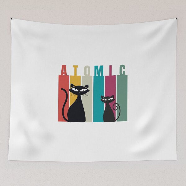 Item preview, Atomic Cat Vinyl Retro Atomic Fat Cat designed and sold by ZEEONE.