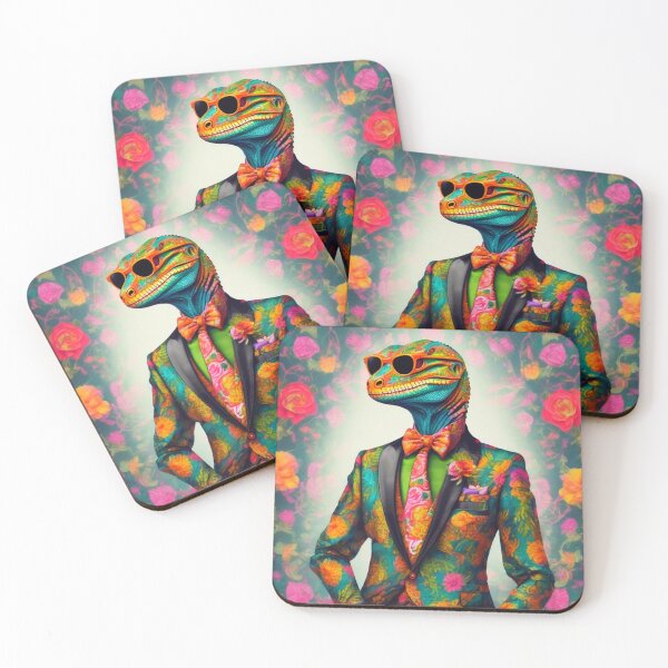 Item preview, Bespectacled Lizard Dandy designed and sold by Steph Anne Best.