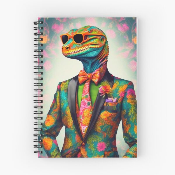 Item preview, Bespectacled Lizard Dandy designed and sold by Steph Anne Best.