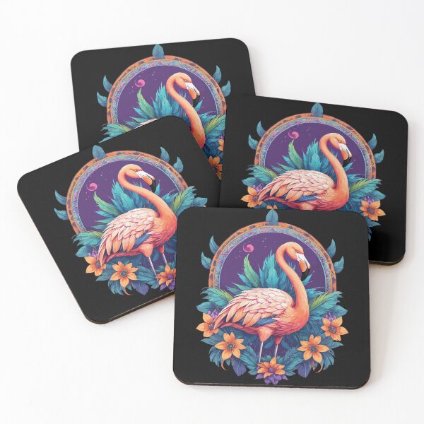 Item preview, Flamingo Spiritual Mandala Design designed and sold by LuminOrb.
