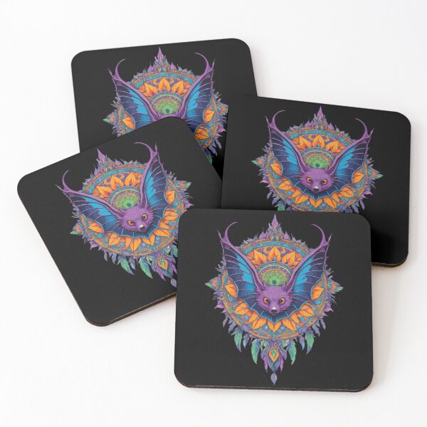Item preview, Fascinating Bat In Spiritual Mandala designed and sold by LuminOrb.
