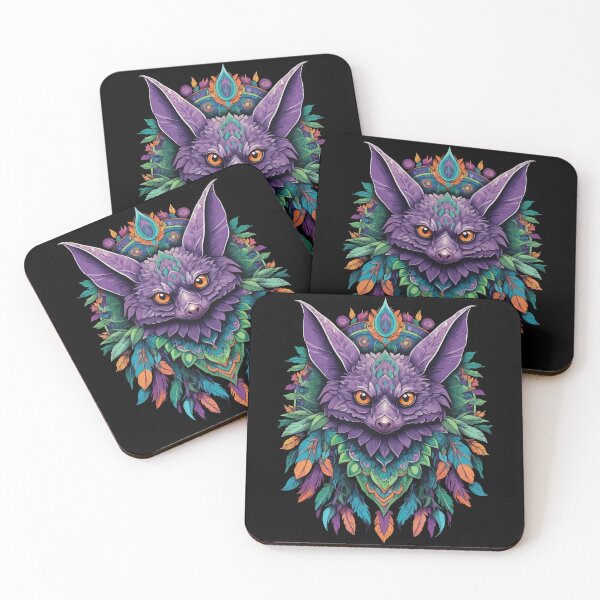 Item preview, Bat dream catcher mandala design designed and sold by LuminOrb.