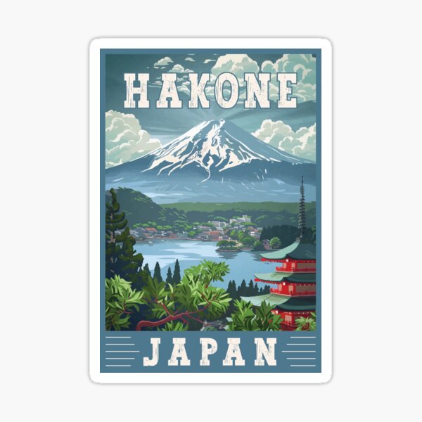 Item preview, Hakone In Japan Landscape Travel Art designed and sold by turtlestart.