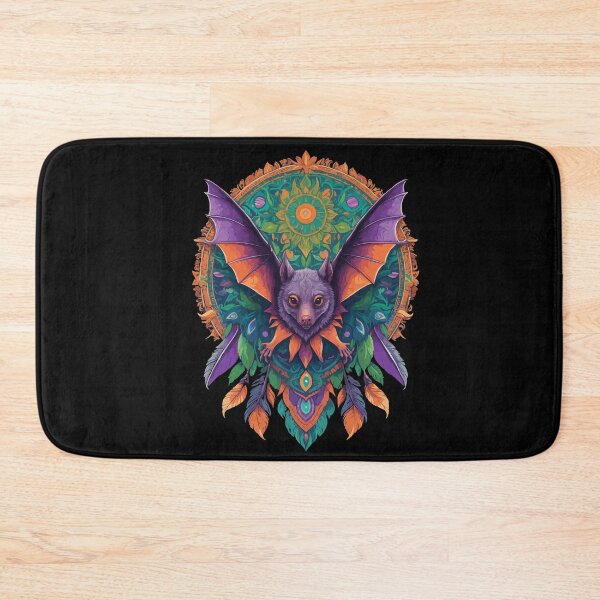 Item preview, Flying fox mandala dream catcher design designed and sold by LuminOrb.
