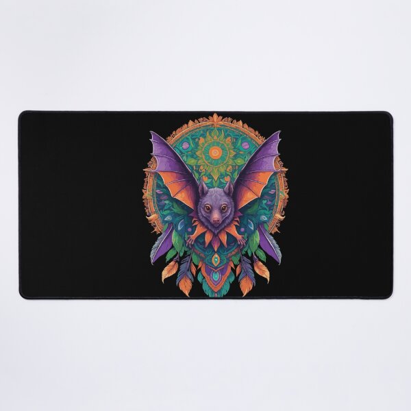Item preview, Flying fox mandala dream catcher design designed and sold by LuminOrb.