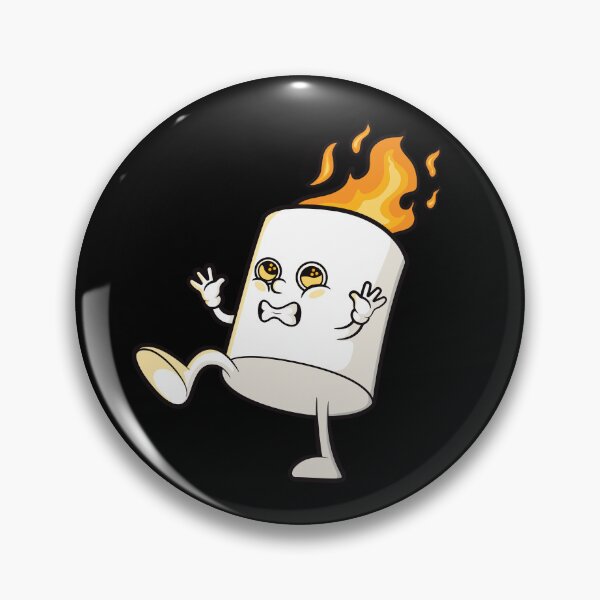 Item preview, Marshmallow on fire designed and sold by messy-nessie.