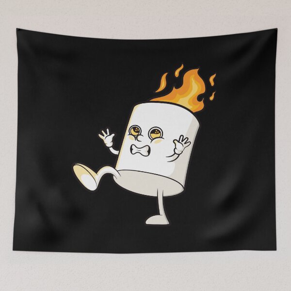 Item preview, Marshmallow on fire designed and sold by messy-nessie.