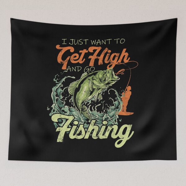 Item preview, Get High And Go Fishing Funny designed and sold by Alexliye832.
