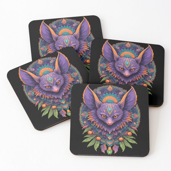 Item preview, Bat Spiritual Mandala Design designed and sold by LuminOrb.