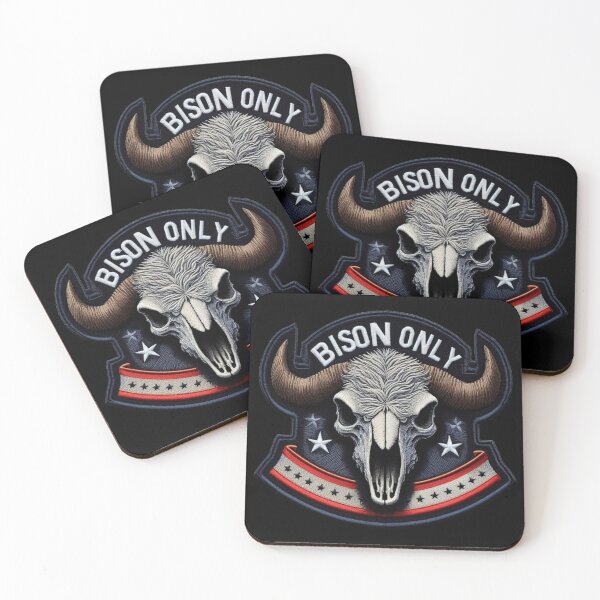 Item preview, The Only Bison Skull Patches  designed and sold by Pactheman.