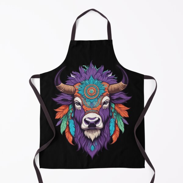Item preview, Bison Spiritual Mandala Dream Catcher Design designed and sold by LuminOrb.