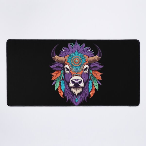 Item preview, Bison Spiritual Mandala Dream Catcher Design designed and sold by LuminOrb.