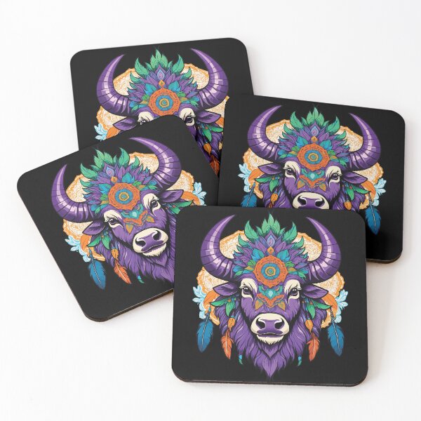 Item preview, Bull Mandala Dream Catcher Aesthetic Design designed and sold by LuminOrb.