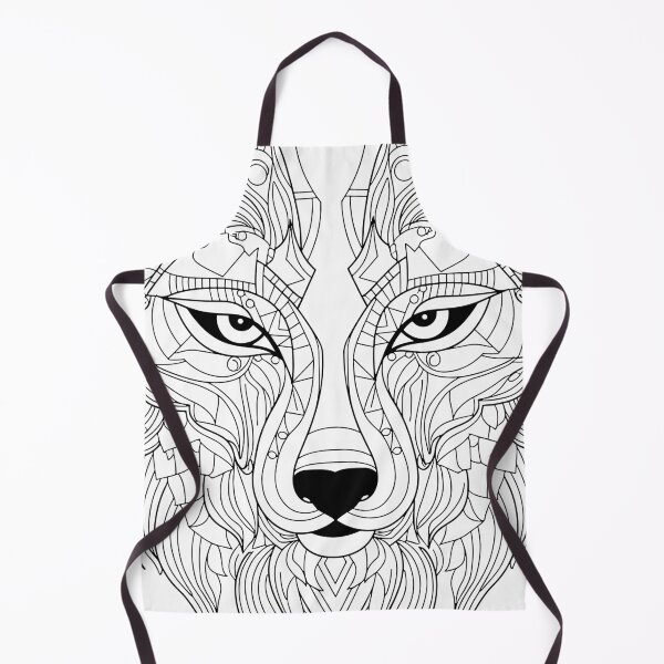 Item preview, Abstract Wolf Vision: Dynamic Artistic Color Fusion designed and sold by Amanda-S-Olsen.