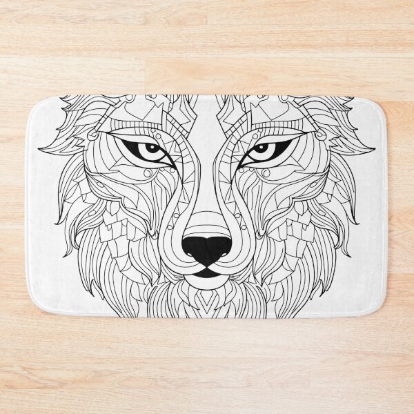 Item preview, Abstract Wolf Vision: Dynamic Artistic Color Fusion designed and sold by Amanda-S-Olsen.