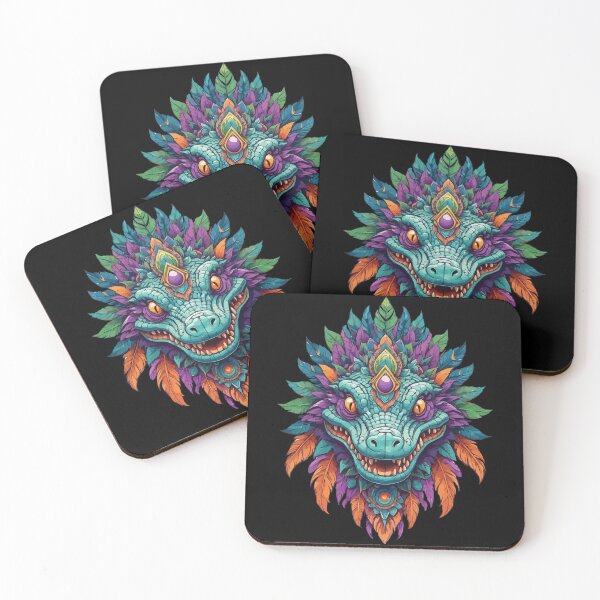 Item preview, Alligator dream catcher mandala design designed and sold by LuminOrb.