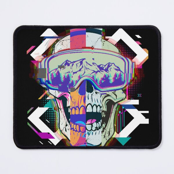 Item preview, Ski Snowboard  goggles on the glitch  skull designed and sold by dmtdc.