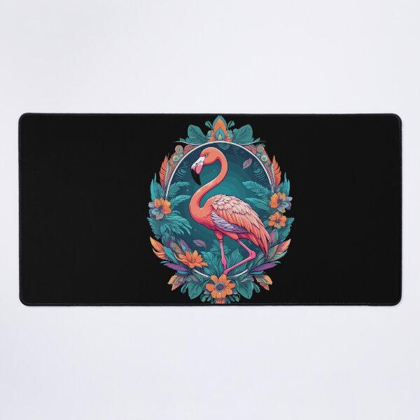 Item preview, Flamingo dream catcher feather decoration mandala design designed and sold by LuminOrb.