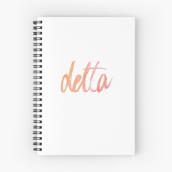 Item preview, Delta - Cute Watercolor Sorority Greek Laptop Stickers designed and sold by itswillharris.