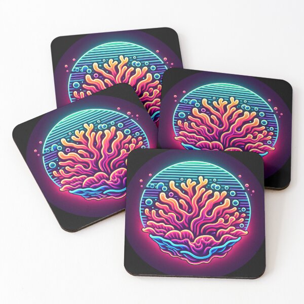 Item preview, Neon Staghorn Coral designed and sold by 89Design-.