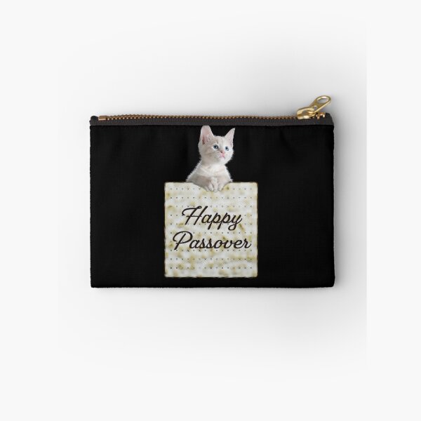 Item preview, Matzo Illustration & Kitten - Happy Passover (Thick Text) designed and sold by OG-Graphics.