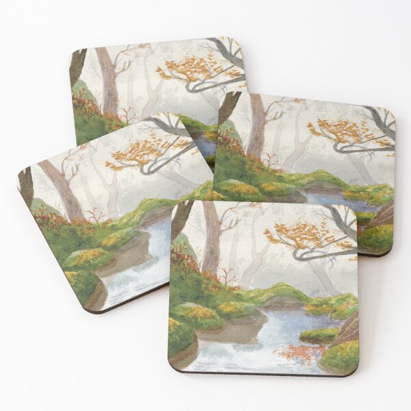 Item preview, Misty dell original watercolour art designed and sold by Liz Loasby.