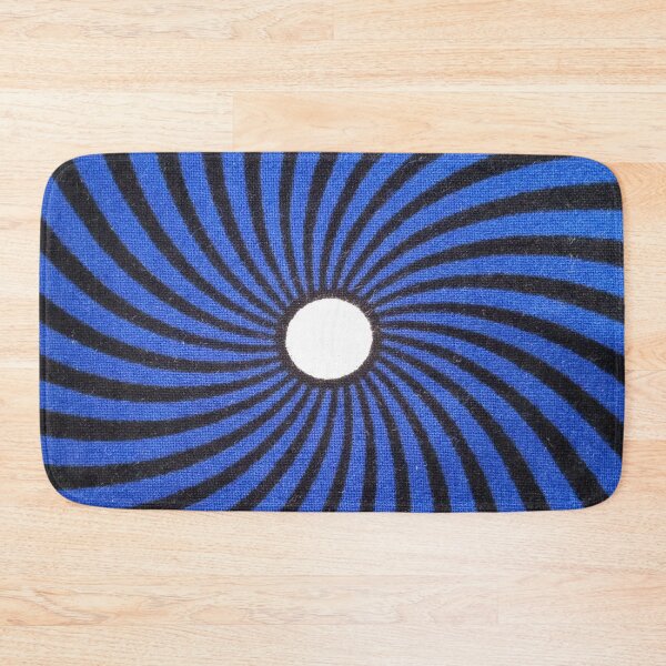 Item preview, Blue black cirlcle pattern designed and sold by textileprint.