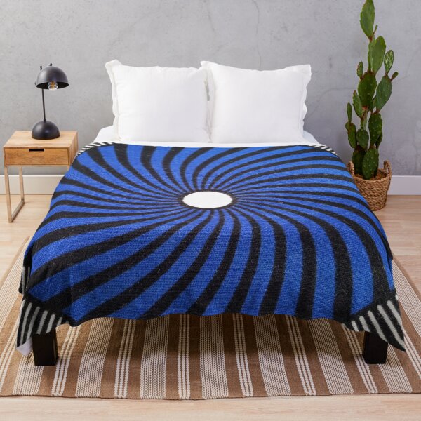 Item preview, Blue black cirlcle pattern designed and sold by textileprint.