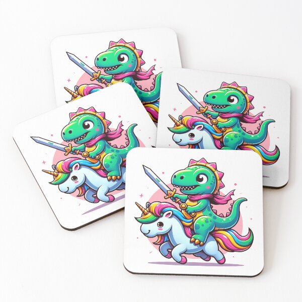 Artikelvorschau, Retro Dino & Einhorn entworfen und verkauft von RetroPop23.