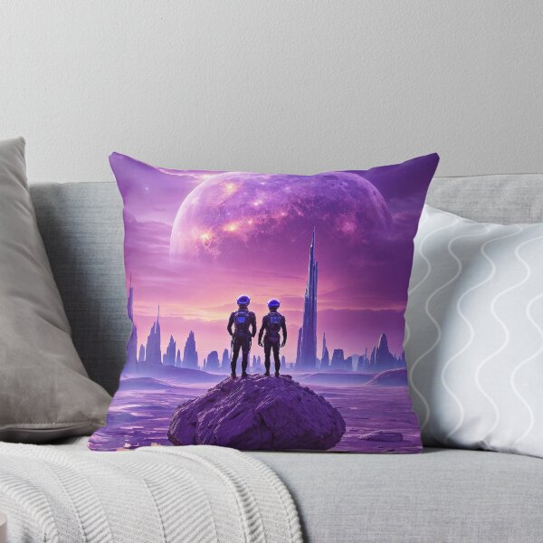 Item preview, Interstellar Romance: Couple Gazing at Future City designed and sold by REALKIRAN.