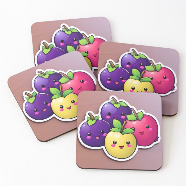 Item preview, kawaii Plum fruit  designed and sold by krishnajit22.