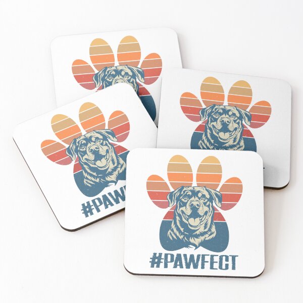 Item preview, Diseño retro de Pawfect de perro Rottweiler designed and sold by Hansani Nuwanmini Jayawickrama.