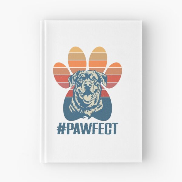 Item preview, Retro Rottweiler Dog Pawfect Design designed and sold by Hansani Nuwanmini Jayawickrama.