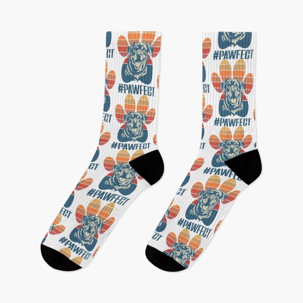 Item preview, Retro Rottweiler Dog Pawfect Design designed and sold by Hansani Nuwanmini Jayawickrama.