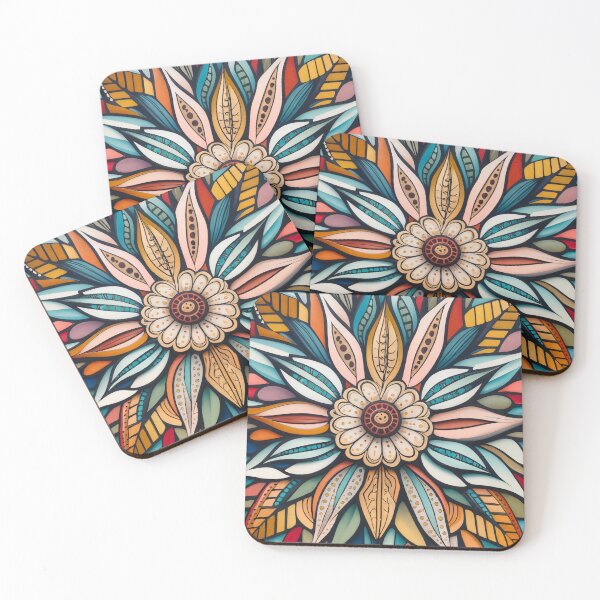 Item preview, Mosaic Inspired Floral Art designed and sold by Tamas Das.
