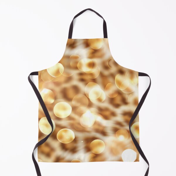 Item preview, Golden Bokeh Lights on Leopard Pattern - sparkle - gold - shiny designed and sold by PICbyFemke.
