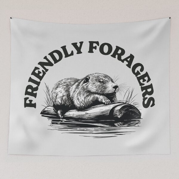 Item preview, Friendly Foragers: Kawaii Mammal, The Beavers Sustainable Feast designed and sold by kcaandwu.