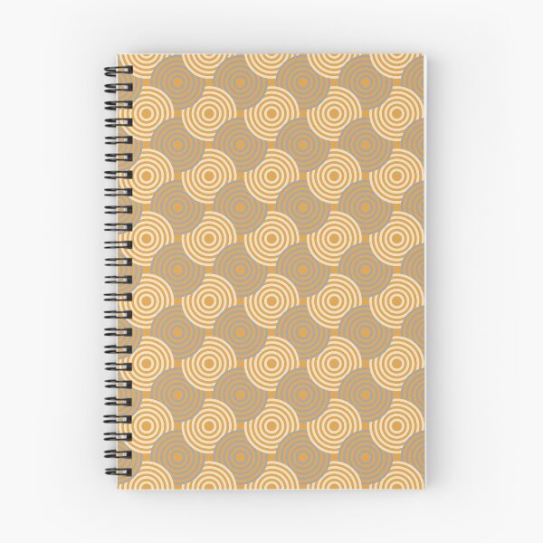 Item preview, Beige Brown Cream Circle Ring Discs Curve Zen Neolithic Art Geometric Rustic Vintage Pattern designed and sold by PenguinForests.