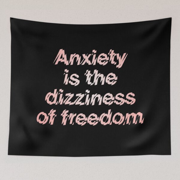 Item preview, Anxiety is the dizziness of freedom v.2 designed and sold by x1brett.