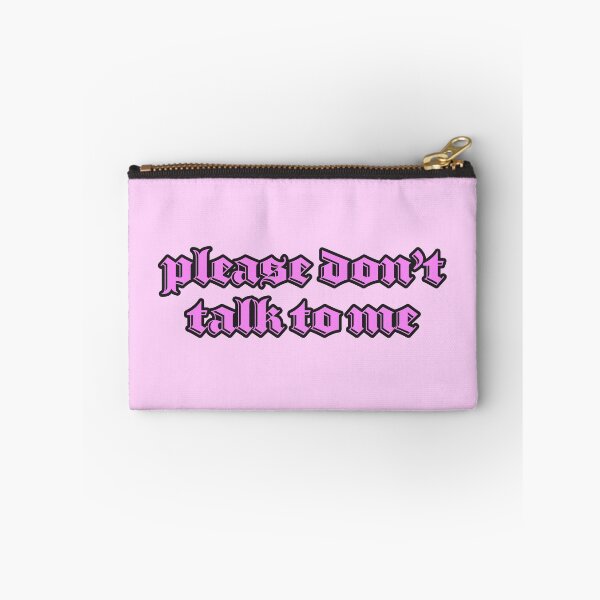 Item preview, PLEASE DON'T TALK TO ME pastel goth design emo bbygirl shitpost meme designed and sold by morgan138.