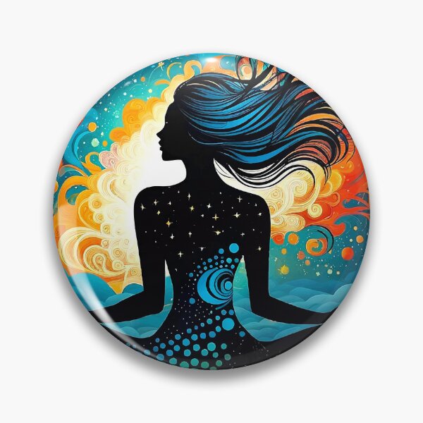 Item preview, Woman And Stars - Colorful Graphic Design designed and sold by well3eyond.