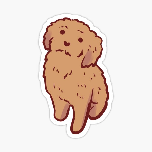 Item preview, Golden doodle puppy drawing  designed and sold by Mayarart.